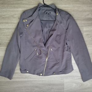 Apt 9 Faux Suede Moto Jacket/Size L.beautiful good condition